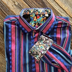 Robert Graham Men’s Long Sleeve Striped Button Down Shirt